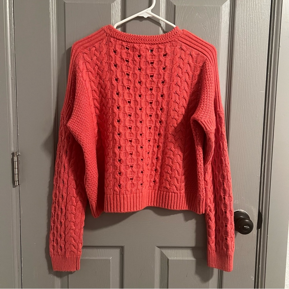 Spiritual Gangster Coral Cable Knit Sweater - Picture 3 of 6